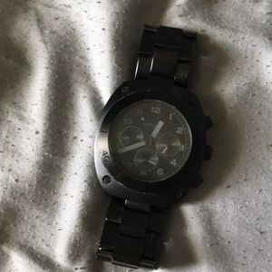 Black Fossil watch